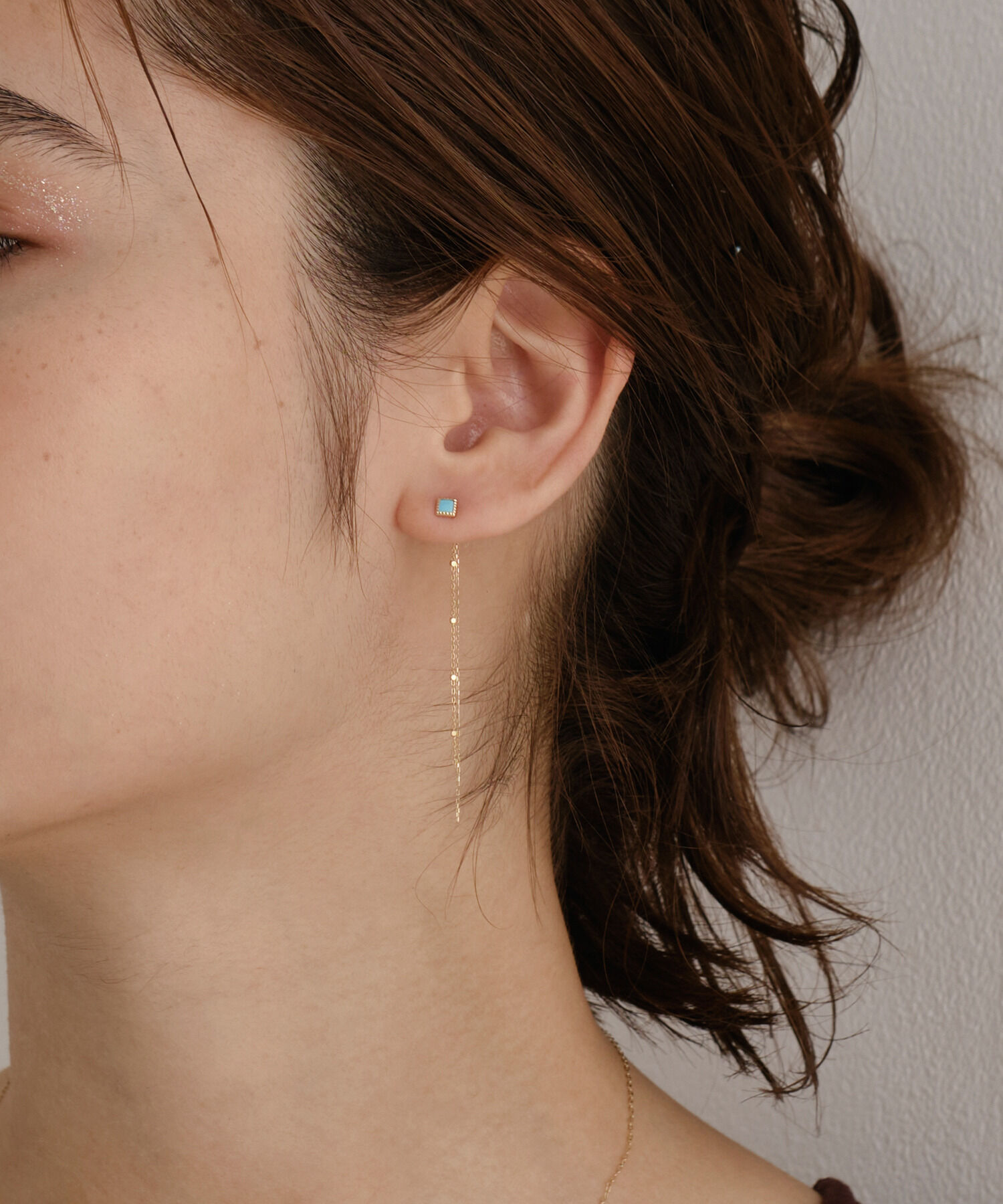 JUPITER「【累計販売 1000点突破！】【K10】デザインチェーンピアスキャッチ/5cm」|ピアス|