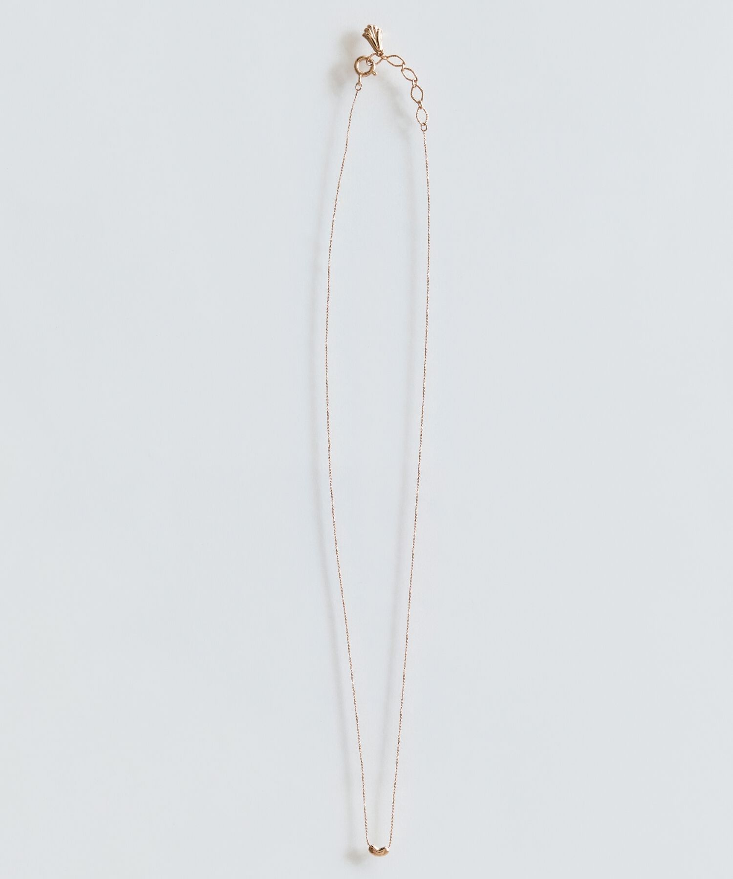 Phoebe「【金属アレルギー対応】タイニービーンズネックレス　シャンパンゴールド」|ネックレス|