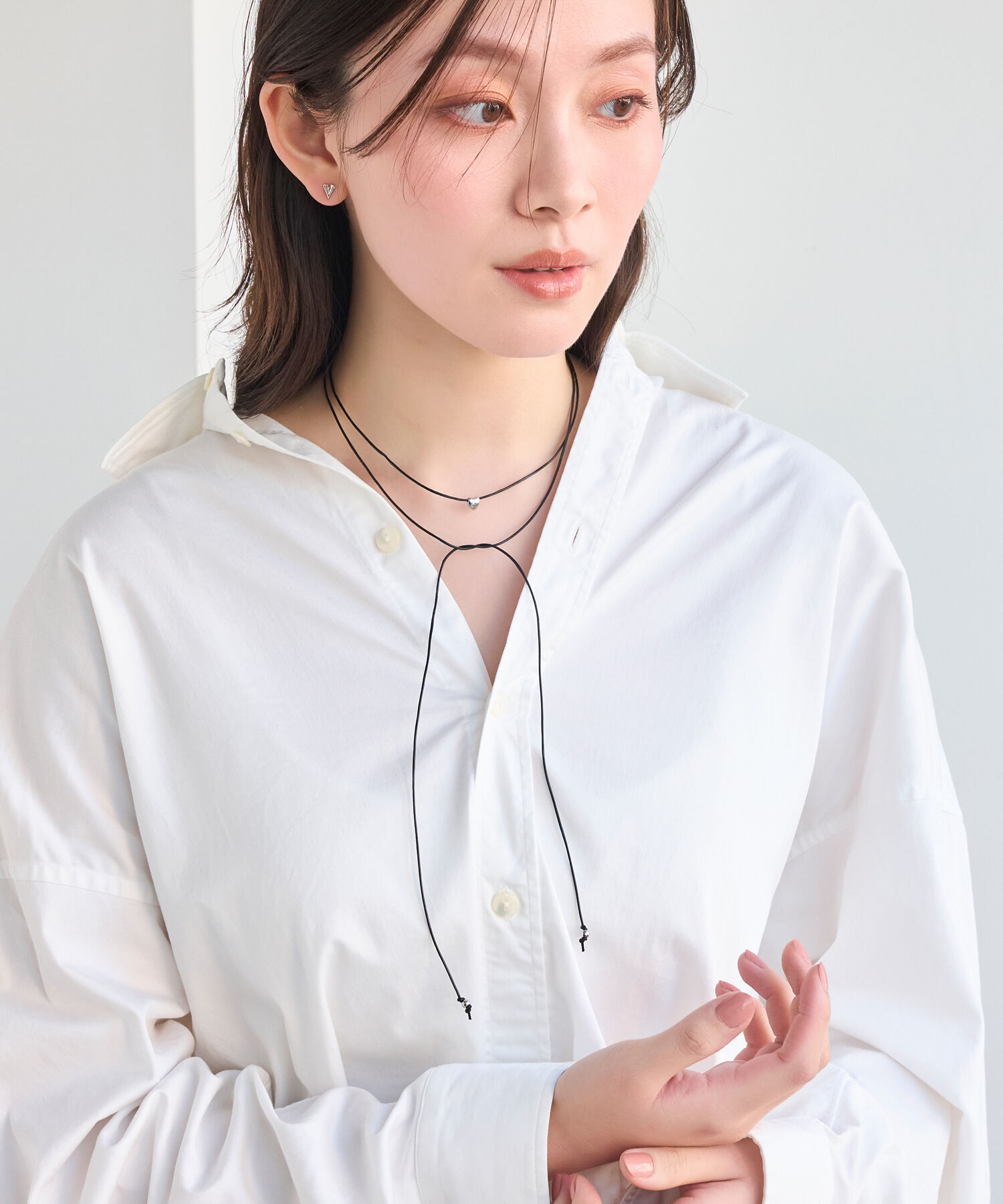 Phoebe「プランプハートコードチョーカーネックレス」|ネックレス|