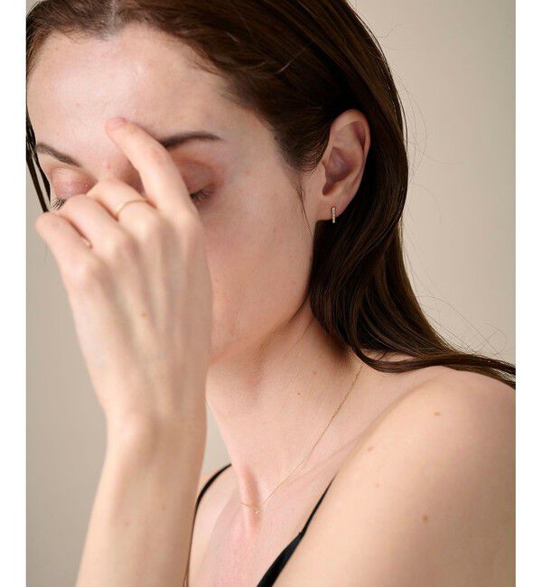 ete「ビジュー バー ピアス」|ピアス|