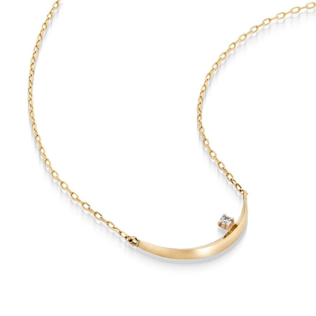 STAR JEWELRY「SMILING MOON」|ネックレス|