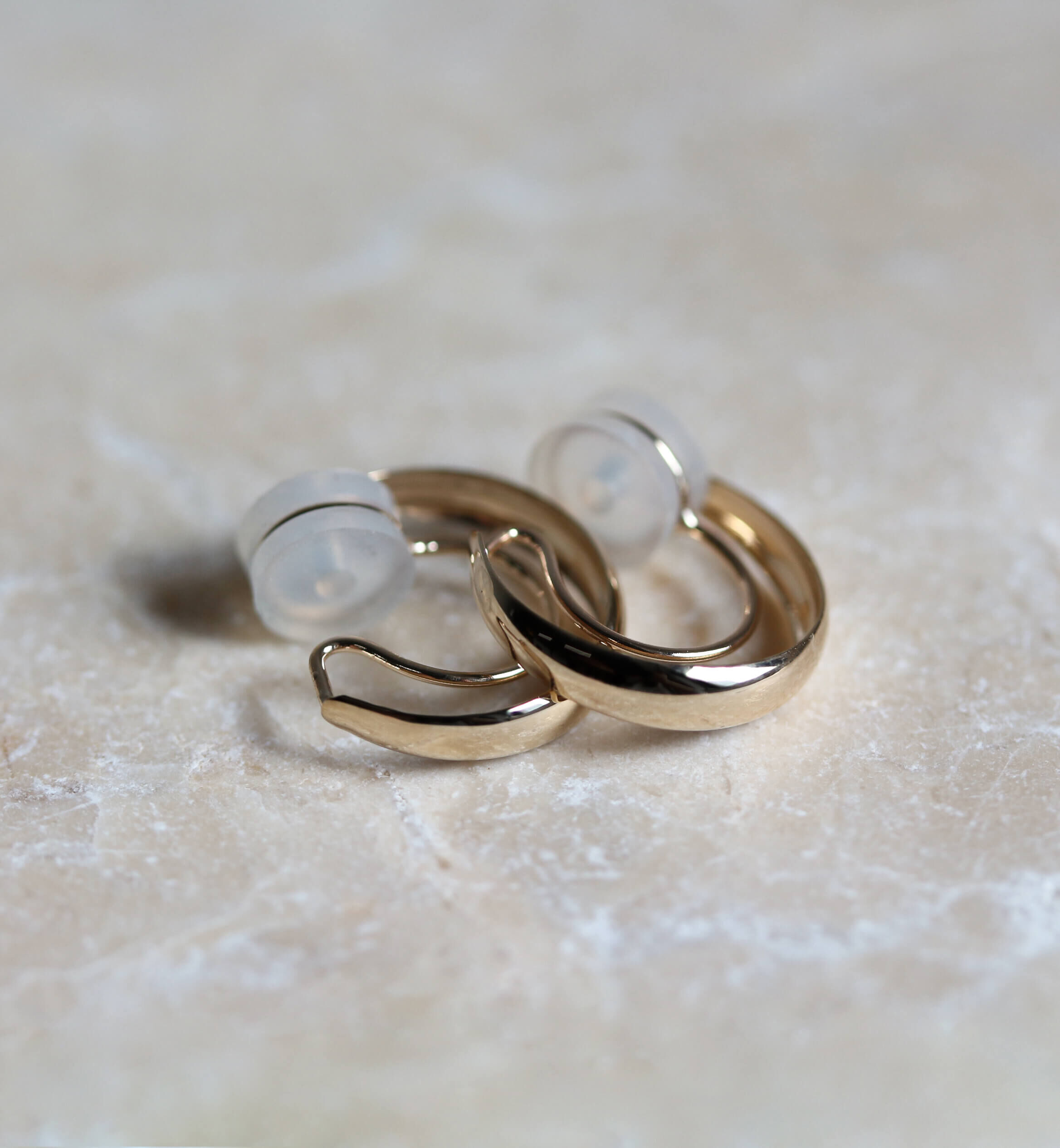  「ゴールド フープ イヤリング | K10YG」|イヤリング|