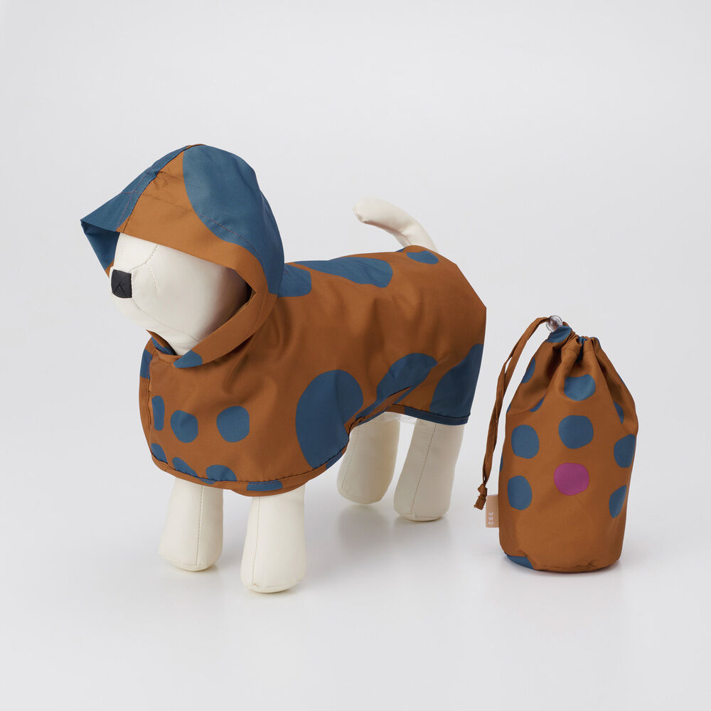 BACKYARD FAMILY「犬 レイン コート 可愛い 通販 ドッグポンチョ レインポンチョ 犬用レインコート 北欧 小型犬用」|その他|ブラウン1