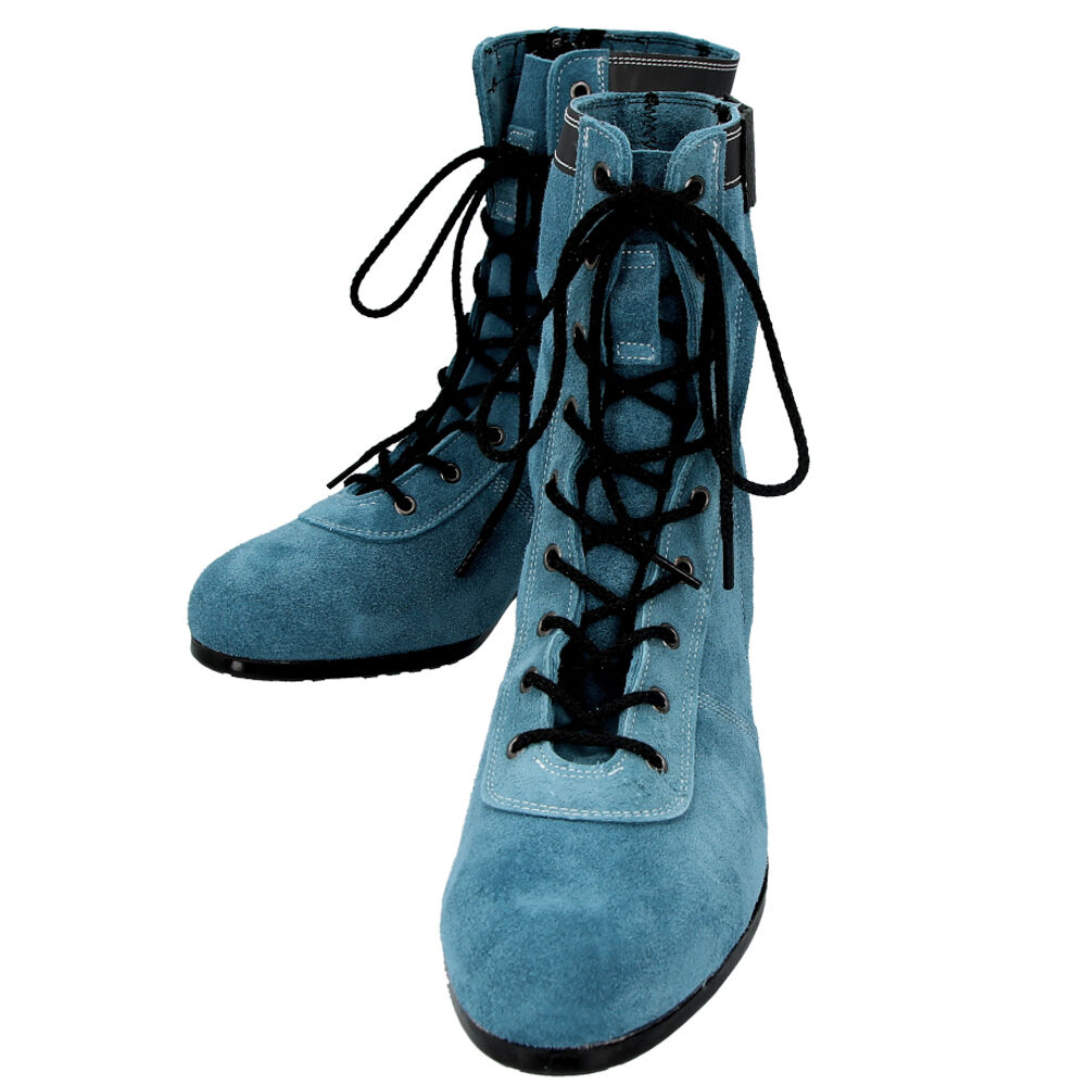 BACKYARD FAMILY「青木 安全靴 通販 ハイカット 作業靴 青木安全靴 技 零式シリーズ 革 ブーツ」|ショートブーツ|ブルー1