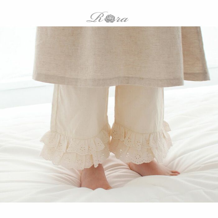 BACKYARD FAMILY「パジャマ キッズ 綿100 パンツのみ 通販 ズボンだけ 女の子 子供 こども 子ども フリル」|その他|