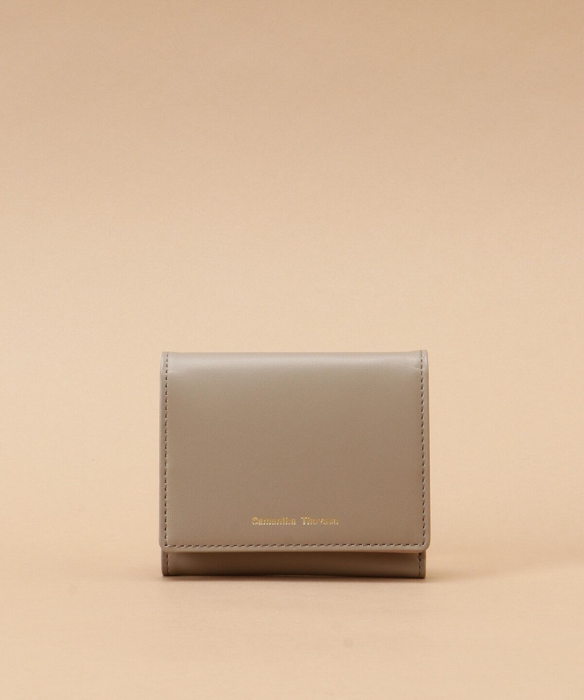 Samantha Thavasa「スマートバイカラー 折財布」|財布|グレージュ