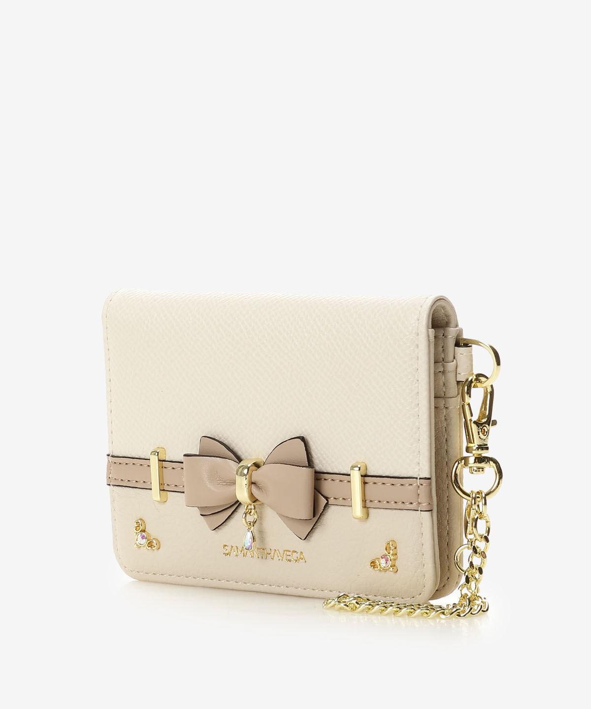 Samantha Vega「バイカラーアクセントリボンパスケース」|定期入れ|