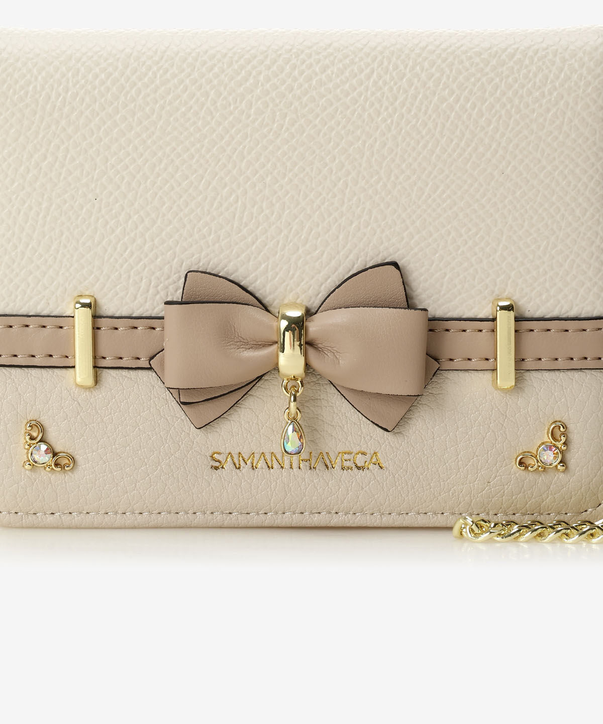 Samantha Vega「バイカラーアクセントリボンパスケース」|定期入れ|