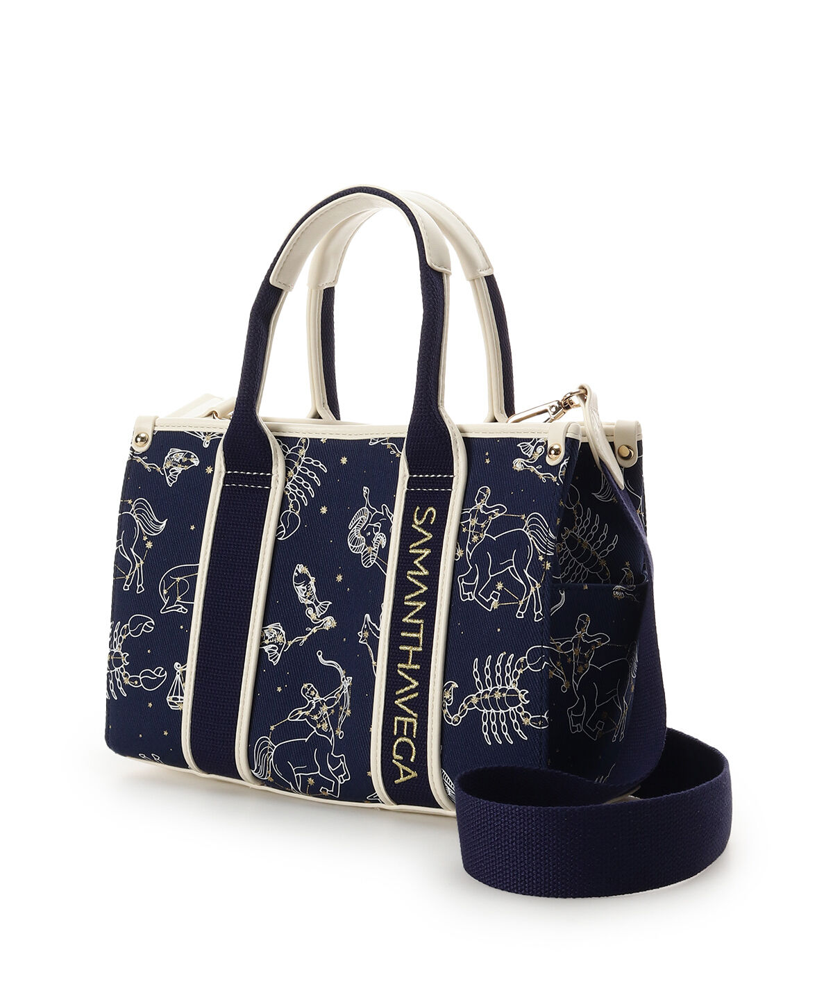 Samantha Vega「ロゴテープスターチャートハンドバッグ（小）」|ハンドバッグ|