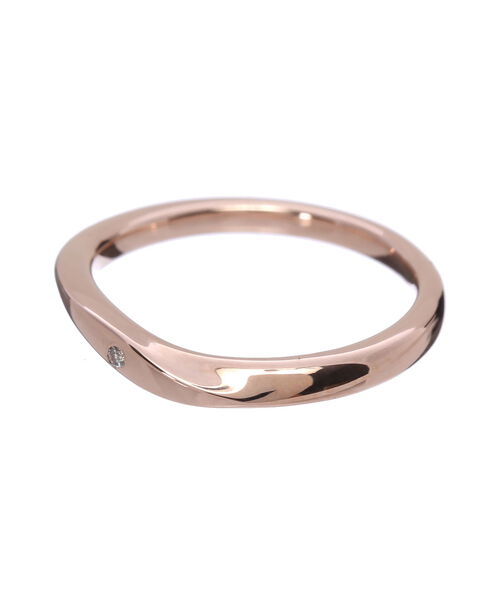 SAMANTHA SILVA「ダイヤモンド1石ペアリング (レディース)」|リング|SILVER PGﾒｯｷ