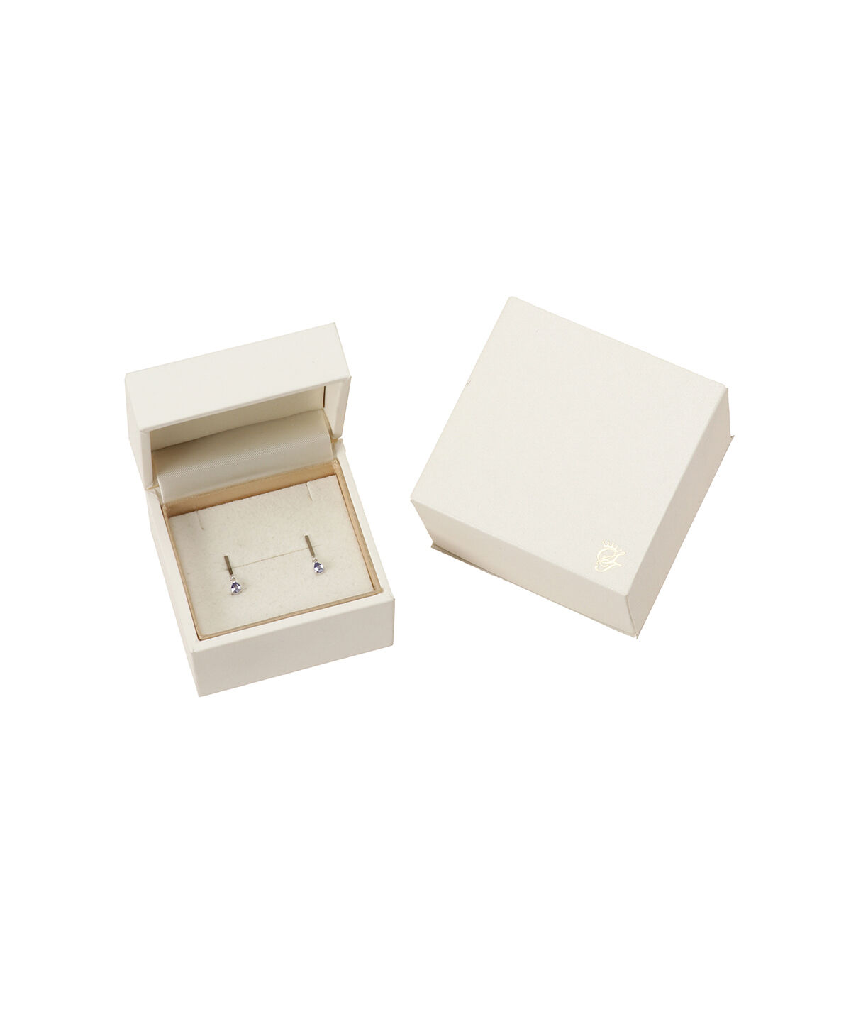 Samantha Tiara「K10 WG タンザナイトドロップピアス ≪12月 誕生石≫」|ピアス|