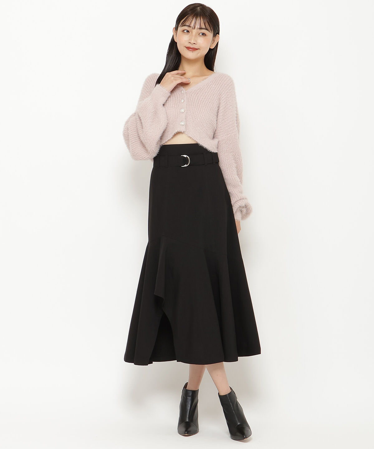 REDYAZEL「フェザーニットカーディガン」|カーディガン|