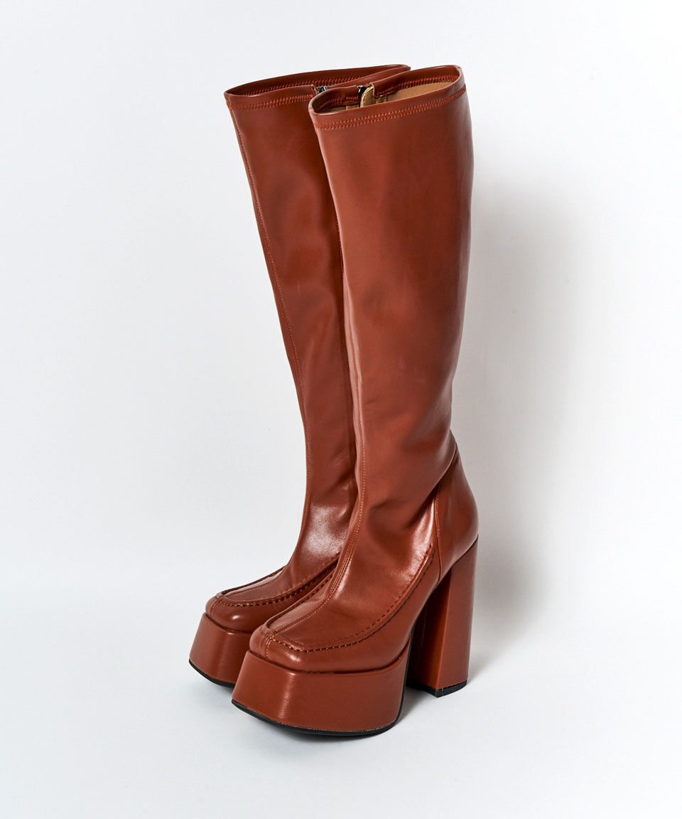 REDYAZEL「スクエアタイツロングブーツ」|ショートブーツ|