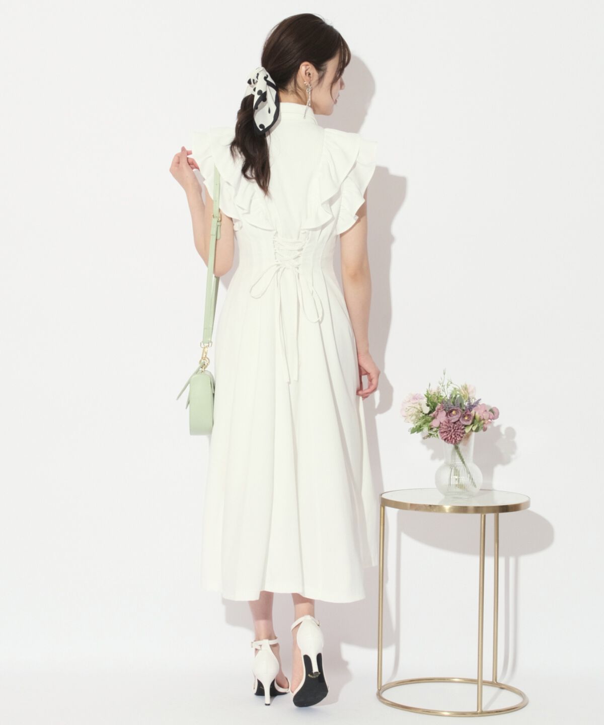 WILLSELECTION「リボンタイタックウエストシャツワンピース」|ワンピース|