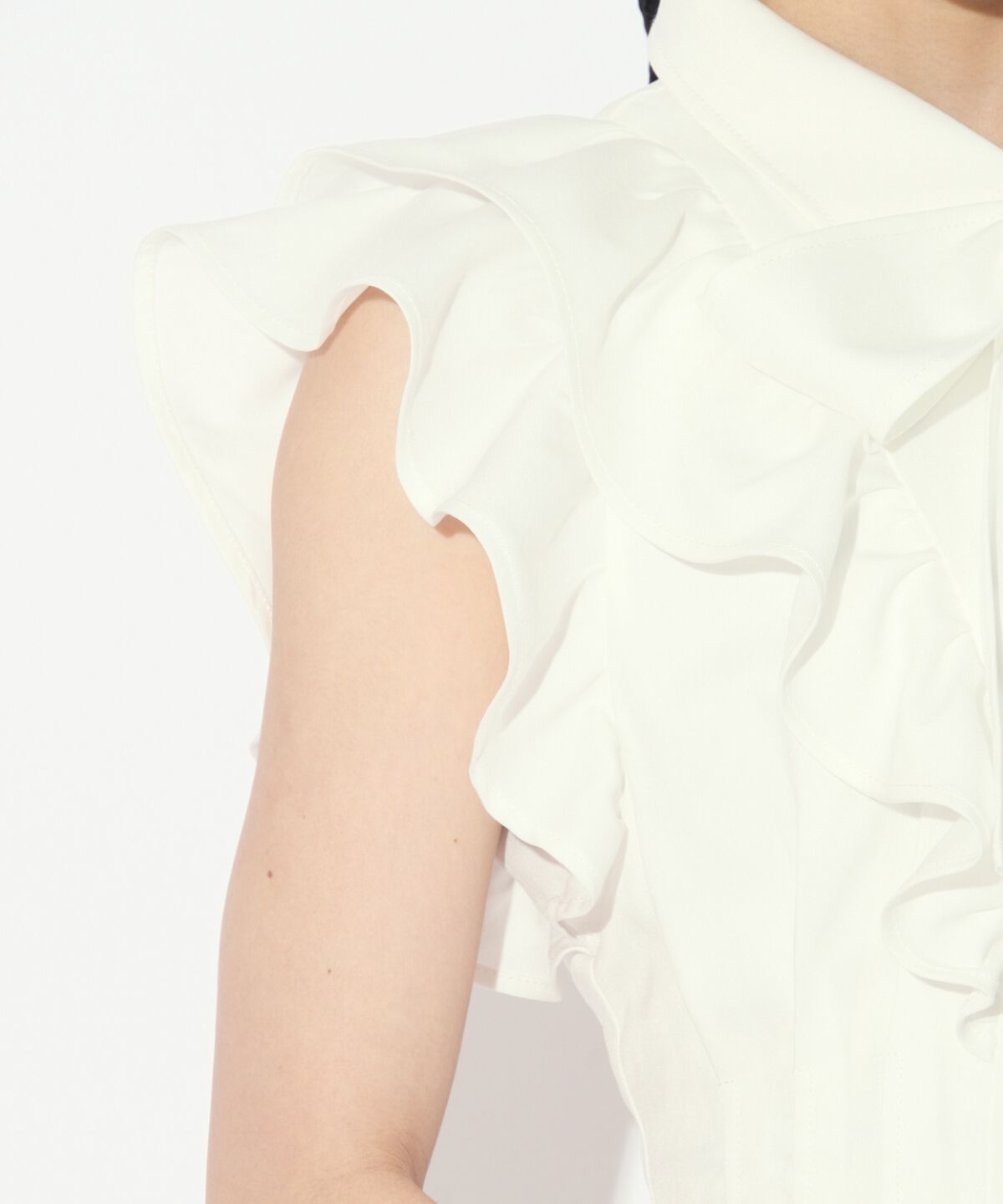 WILLSELECTION「リボンタイタックウエストシャツワンピース」|ワンピース|