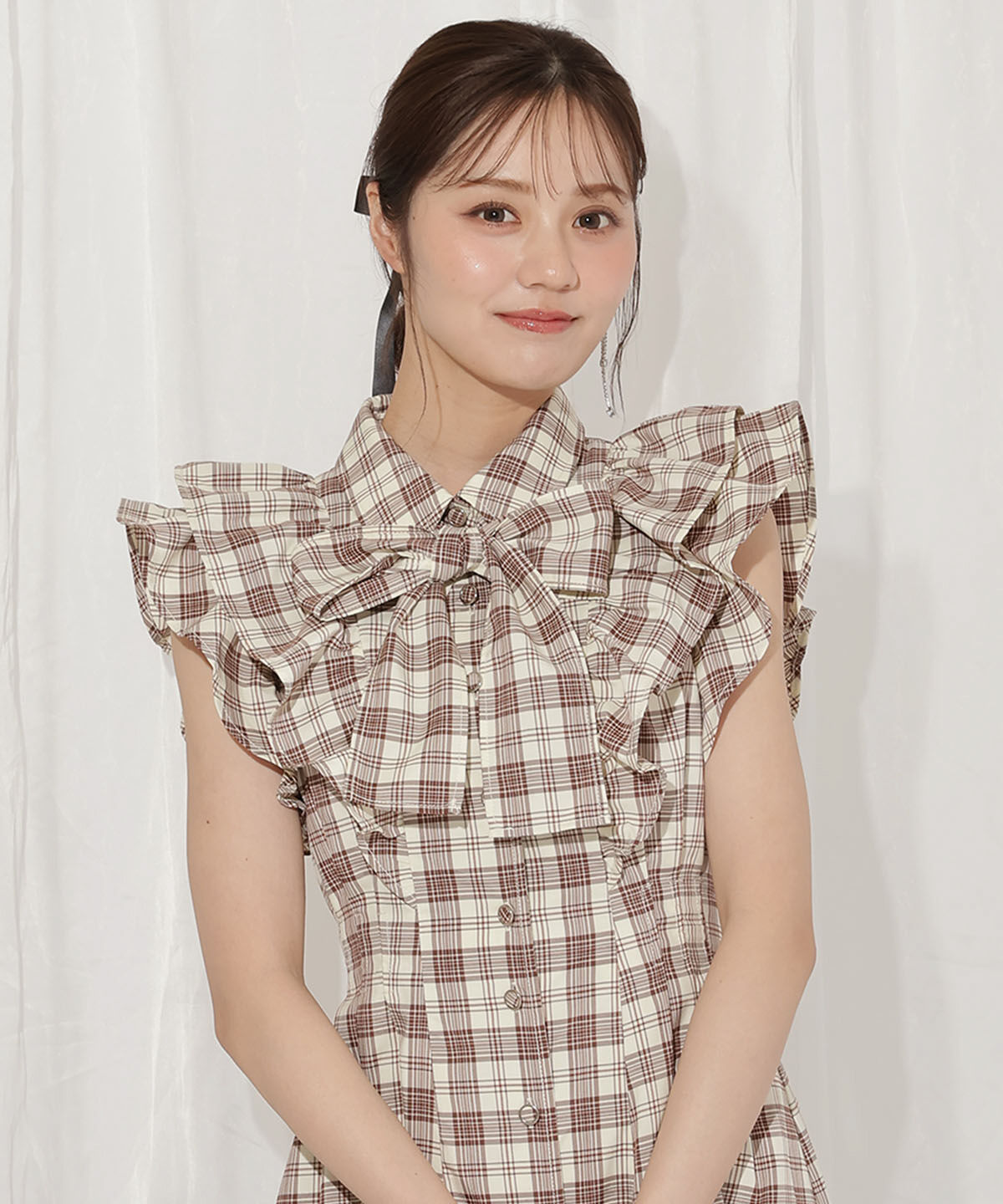 WILLSELECTION「リボンタイタックウエストシャツワンピース」|ワンピース|