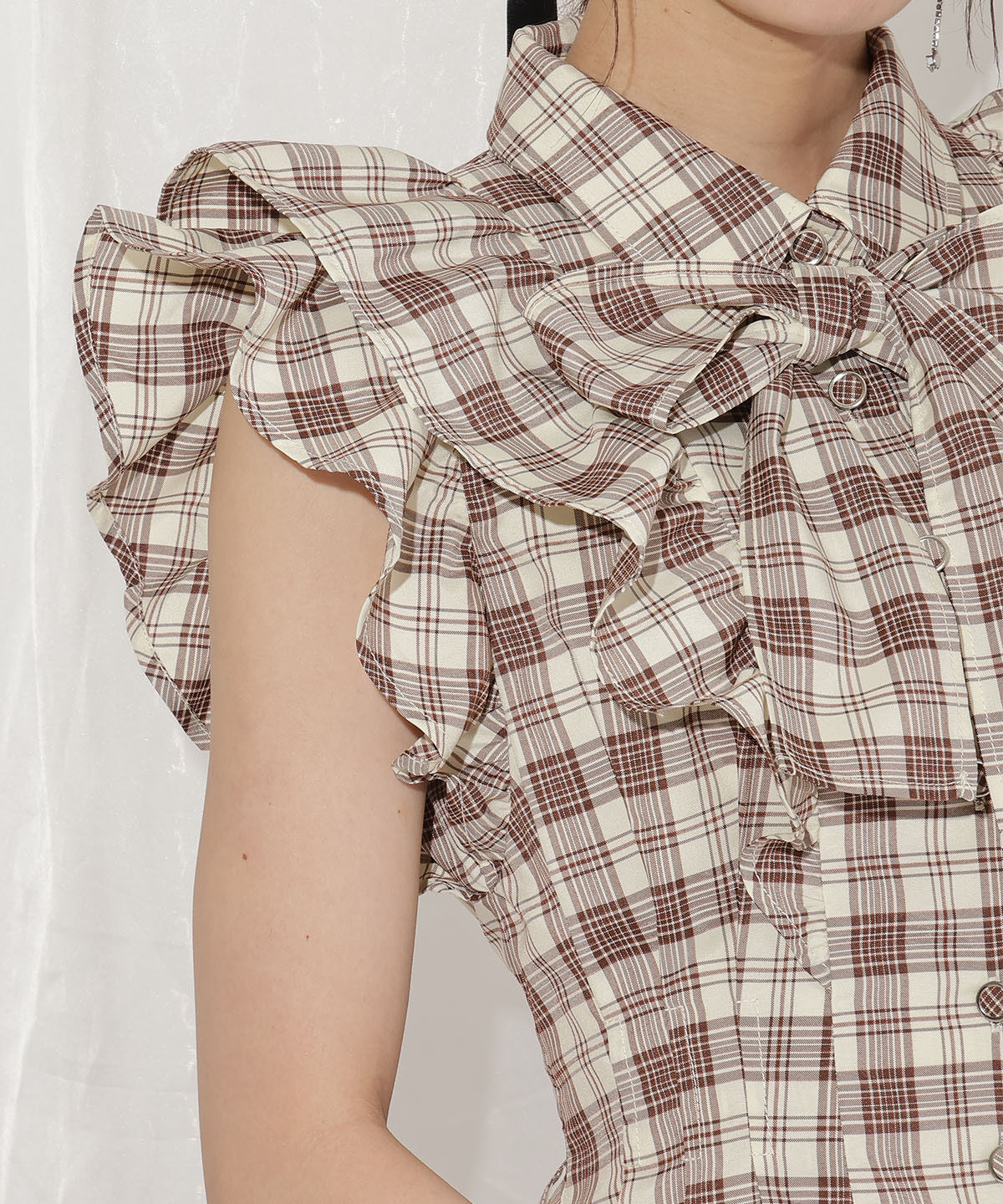 WILLSELECTION「リボンタイタックウエストシャツワンピース」|ワンピース|