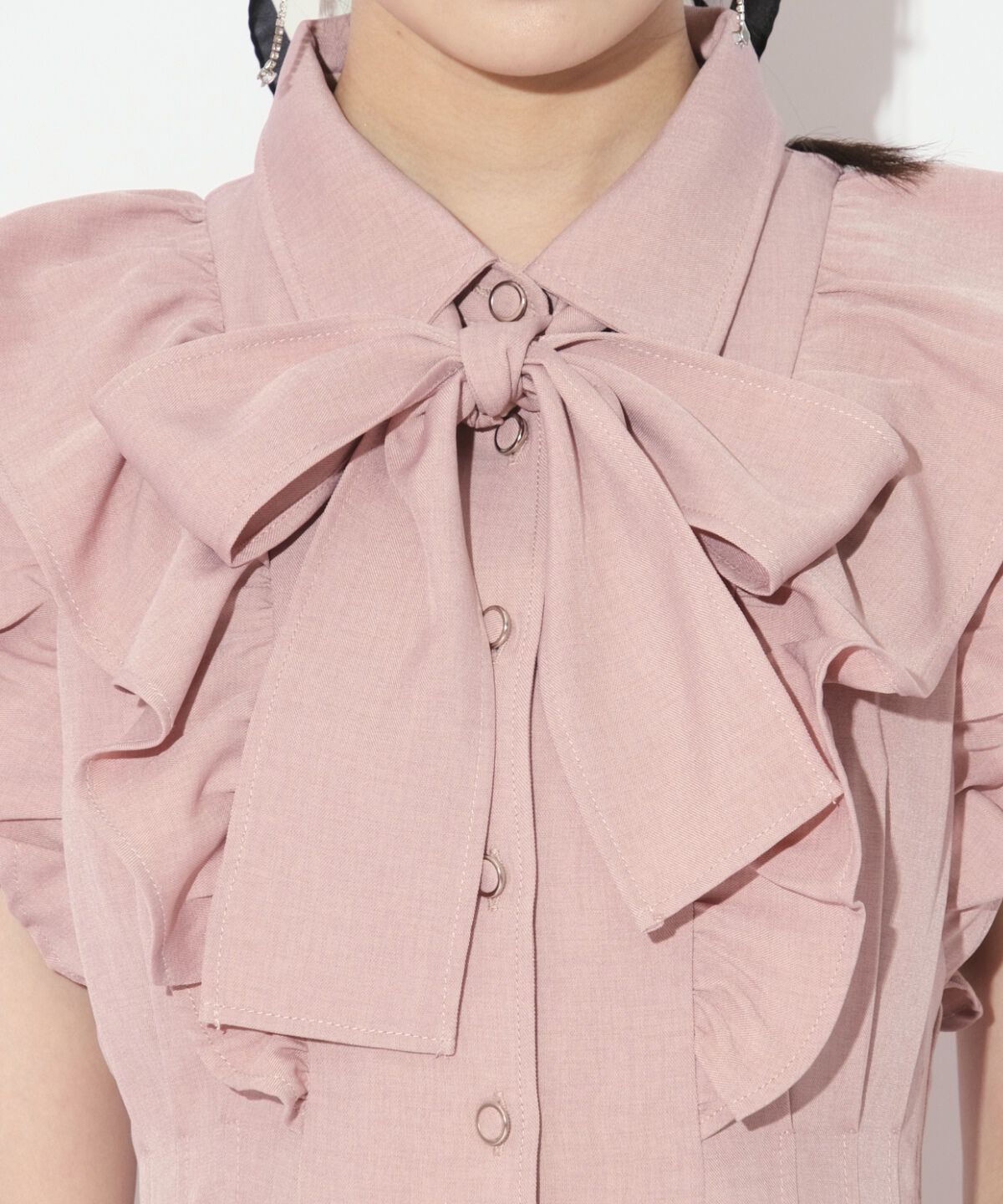 WILLSELECTION「リボンタイタックウエストシャツワンピース」|ワンピース|