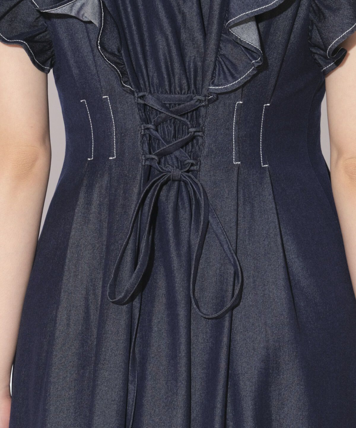 WILLSELECTION「リボンタイタックウエストシャツワンピース」|ワンピース|