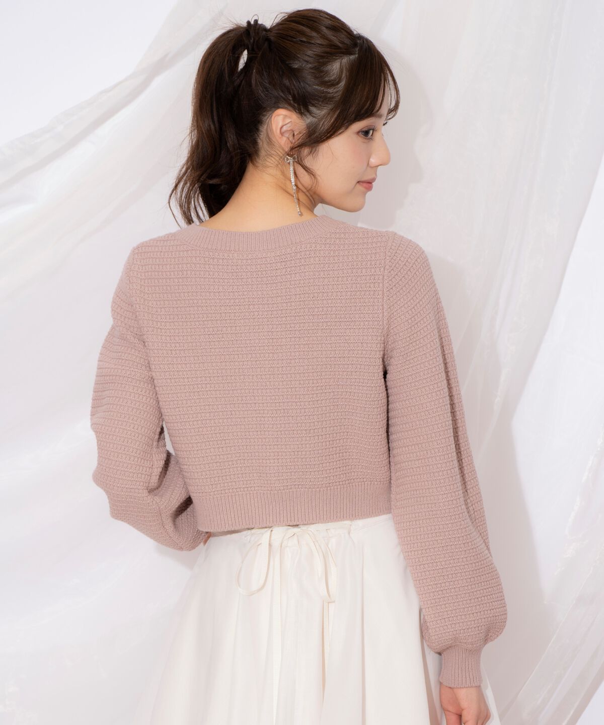 WILLSELECTION「シャイニービジューカーディガン」|カーディガン|