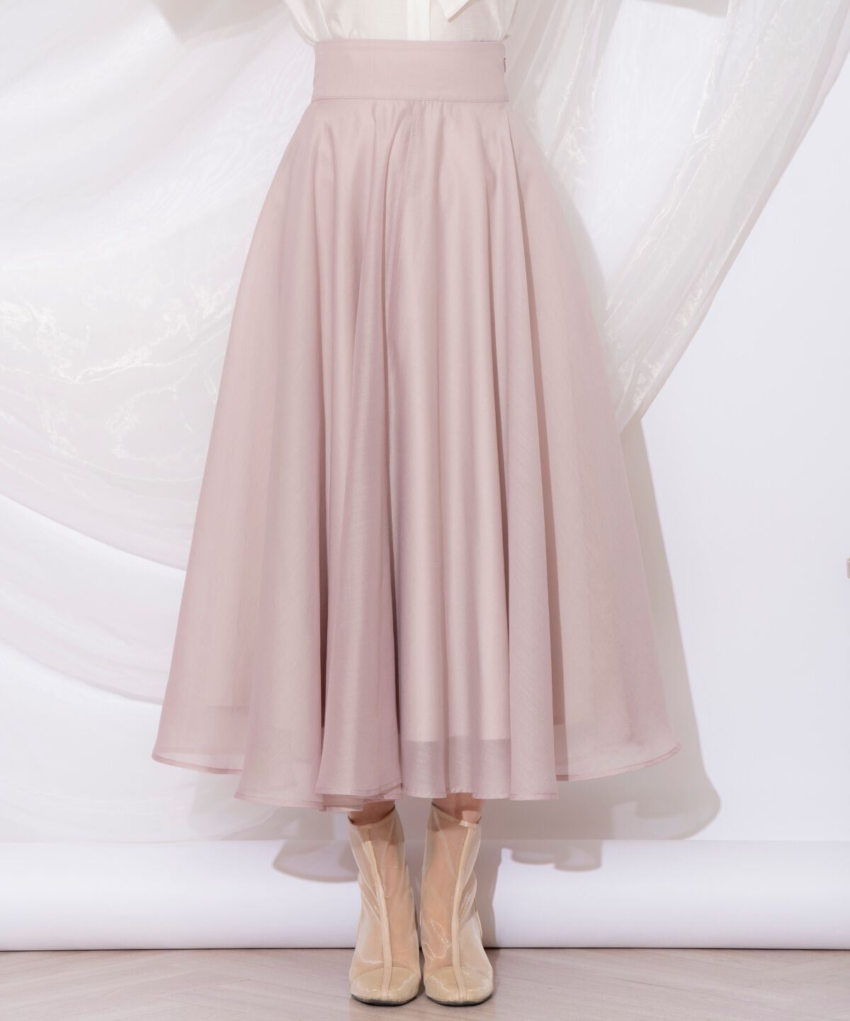 WILLSELECTION「オーガンジーフレアスカート」|フレア|