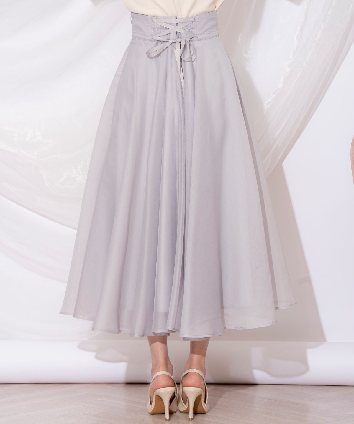 WILLSELECTION「オーガンジーフレアスカート」|フレア|