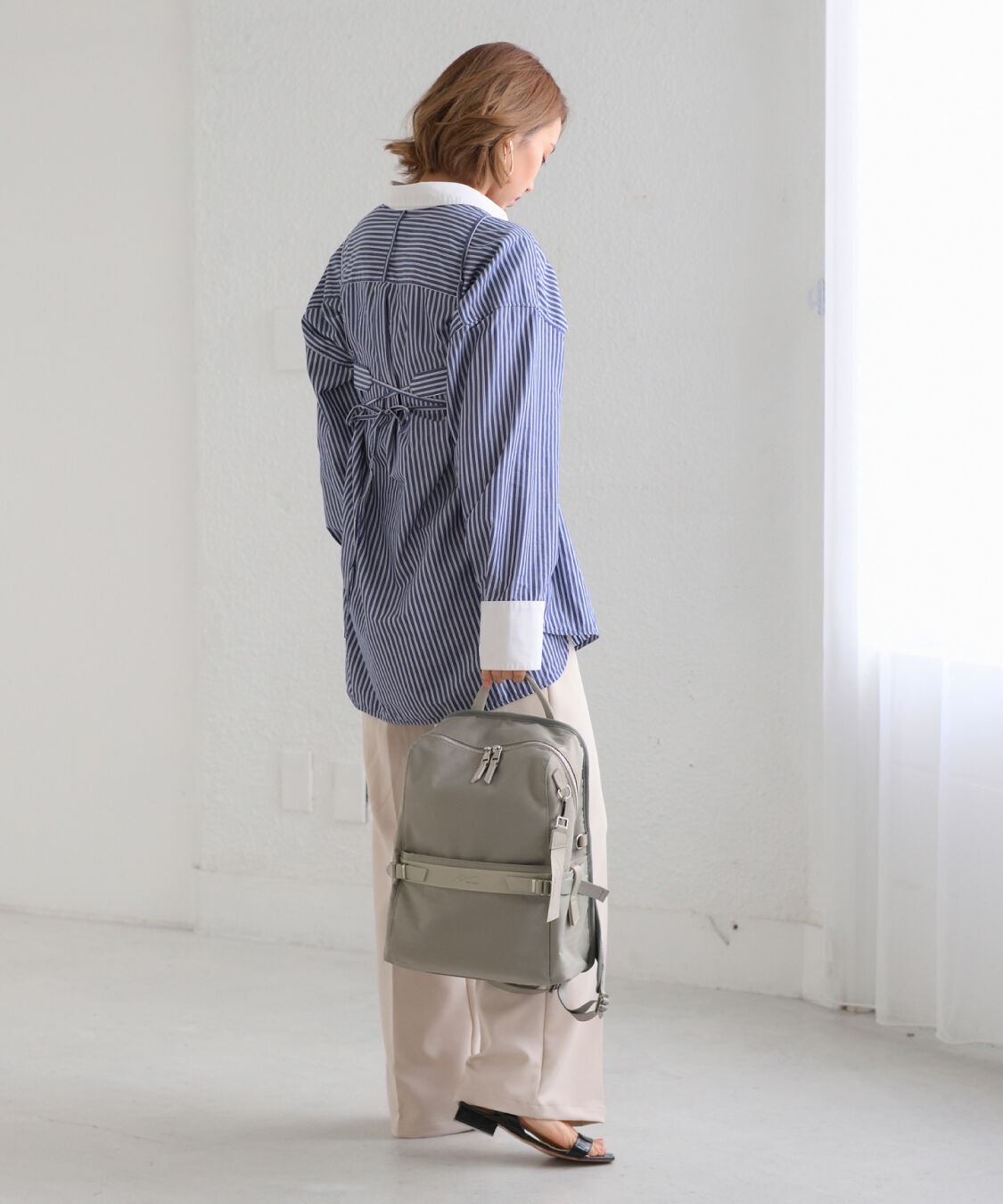 W&.Day/Night「W&.Day/Night | リッカ スクエアリュック A4ジャストサイズ 11.0インチタブレット収納 11711」|リュック|