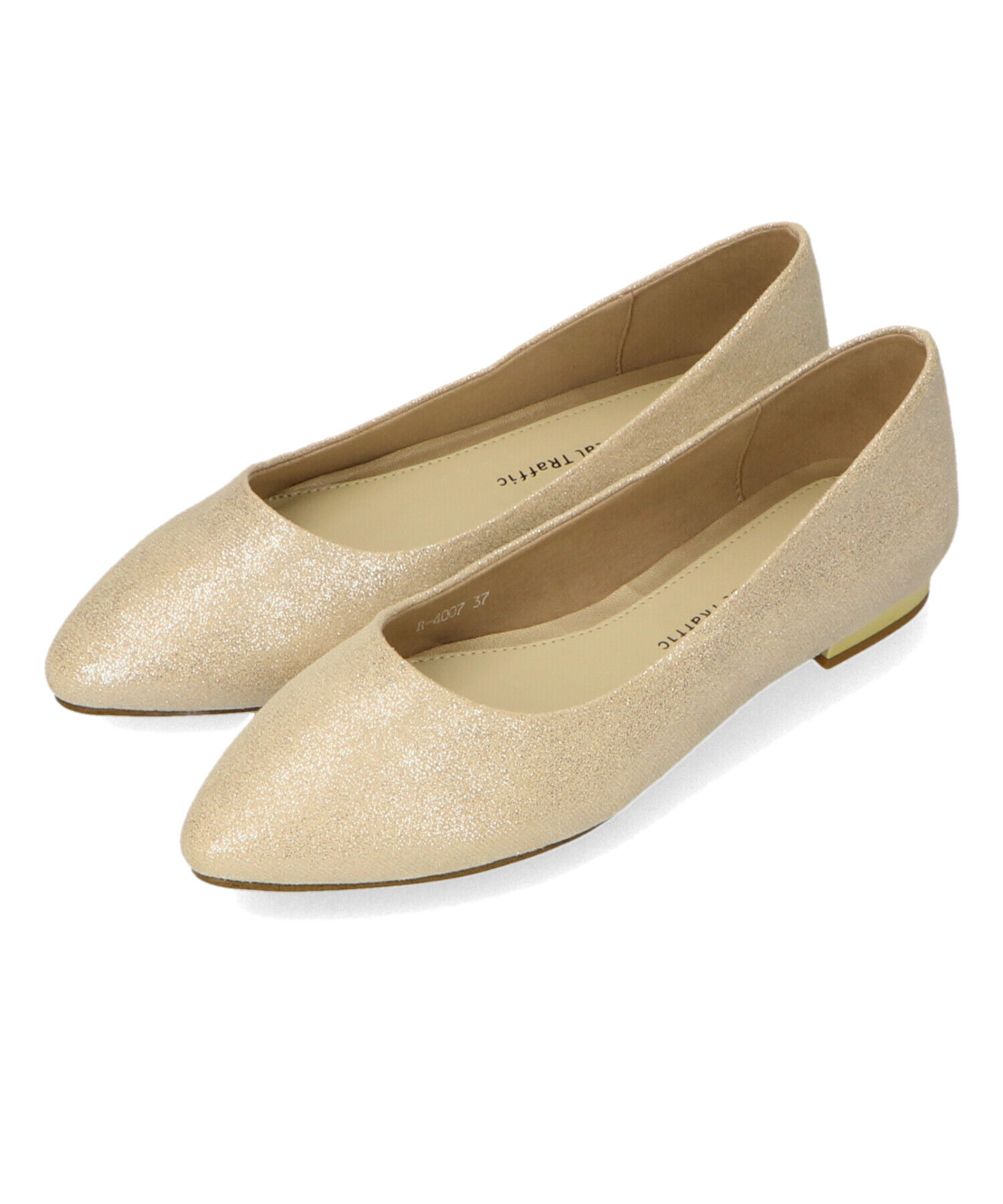 ORiental TRaffic「【WEB限定 / 累計15万足突破】ポインテッドトゥ フラット パンプス /R-4007 通勤靴 厚手クッション」|パンプス|