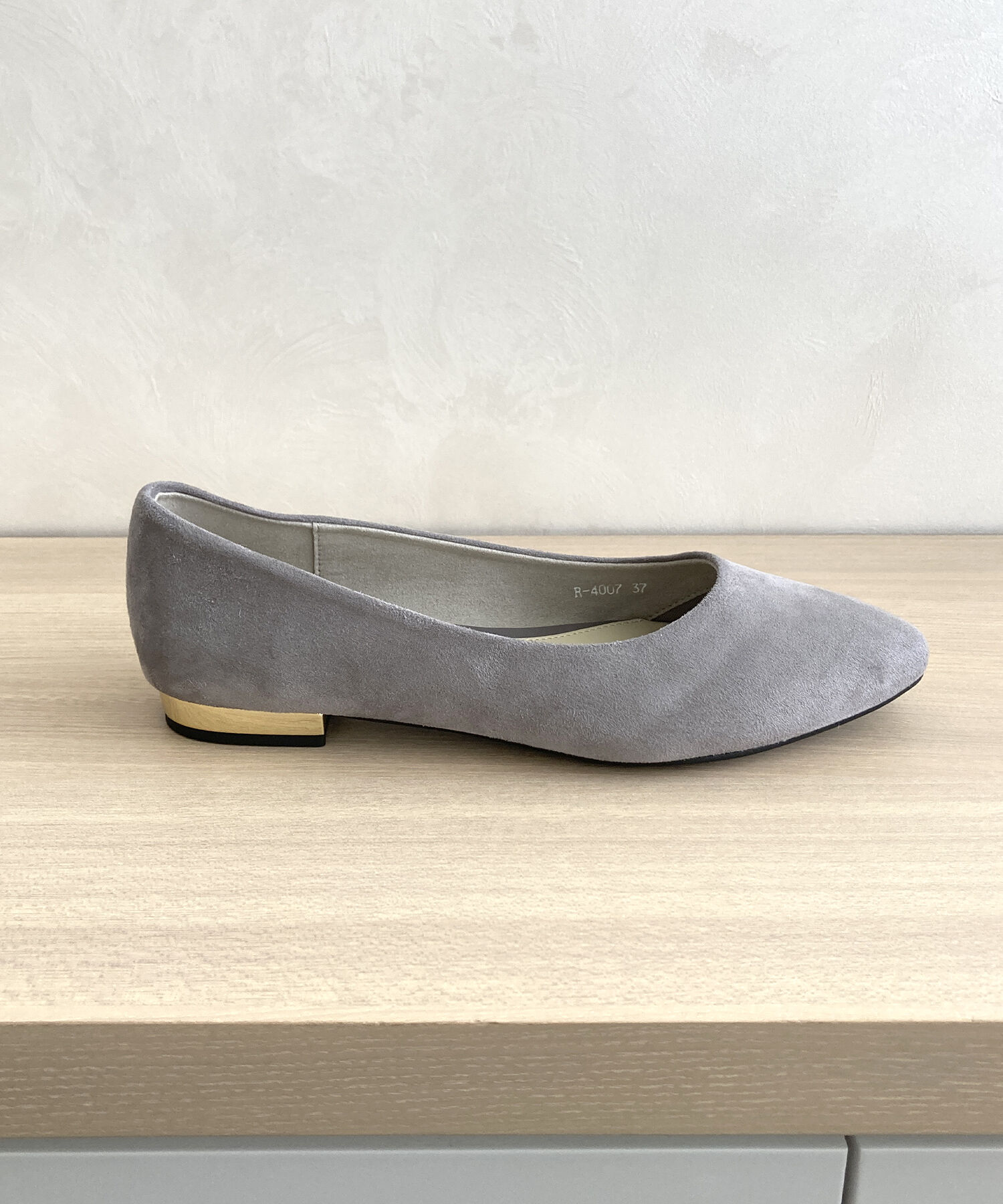 ORiental TRaffic「【WEB限定 / 累計15万足突破】ポインテッドトゥ フラット パンプス /R-4007 通勤靴 厚手クッション」|パンプス|