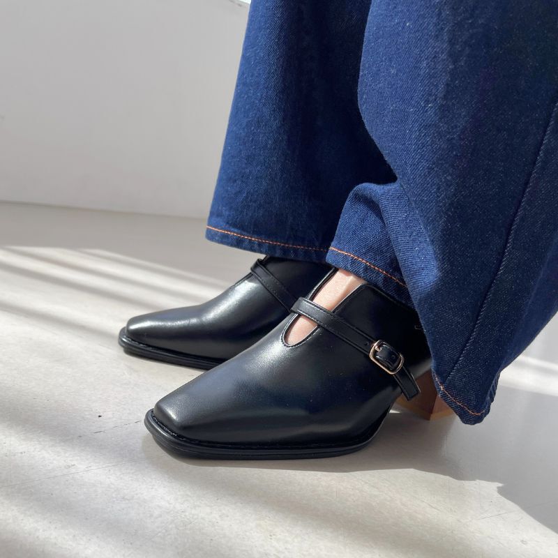 ORiental TRaffic「【トレンド】ウッドヒール甲深パンプス/41119 パンプス」|パンプス|