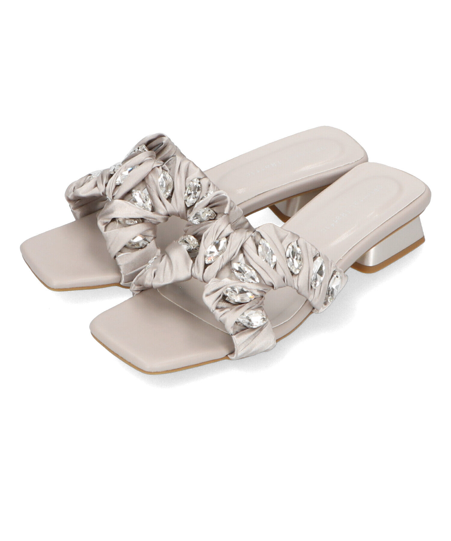 ORiental TRaffic「ビジューサテンベルトサンダル/41245」|サンダル|