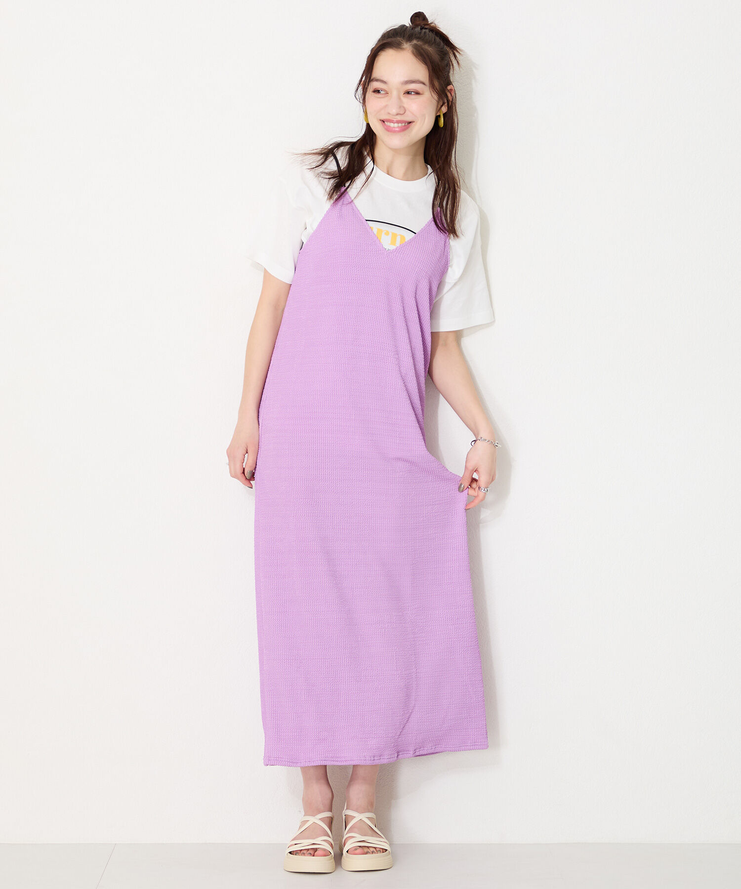 ORiental TRaffic「●2025春夏新作●クロスストラップ軽量ソールサンダル/51218 柔らかい フィット 人気 トレンド」|サンダル|