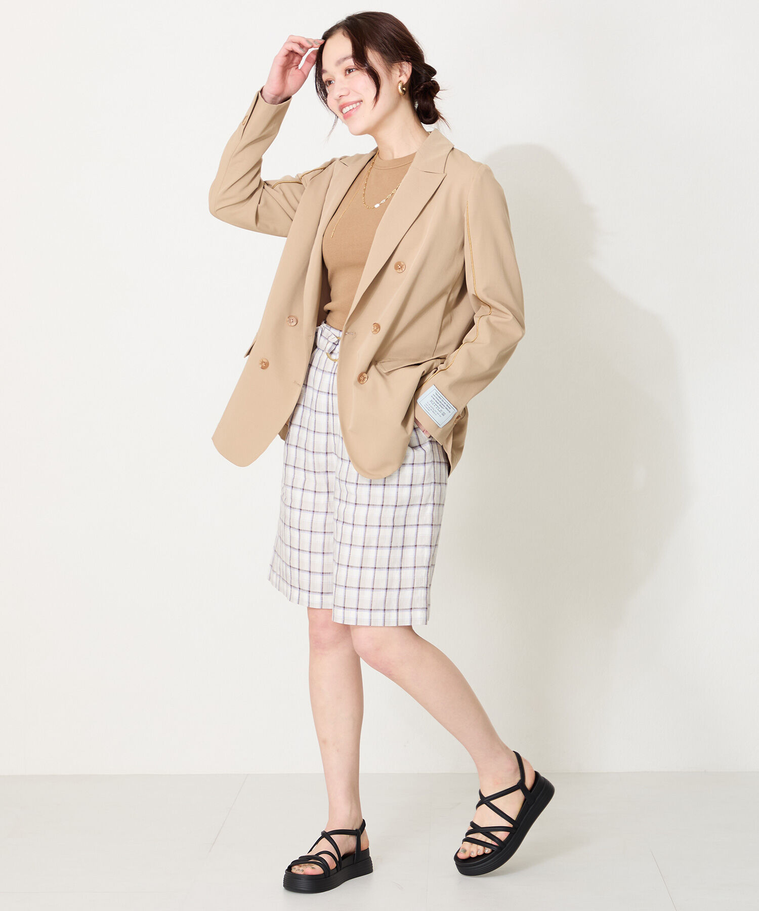 ORiental TRaffic「●2025春夏新作●クロスストラップ軽量ソールサンダル/51218 柔らかい フィット 人気 トレンド」|サンダル|