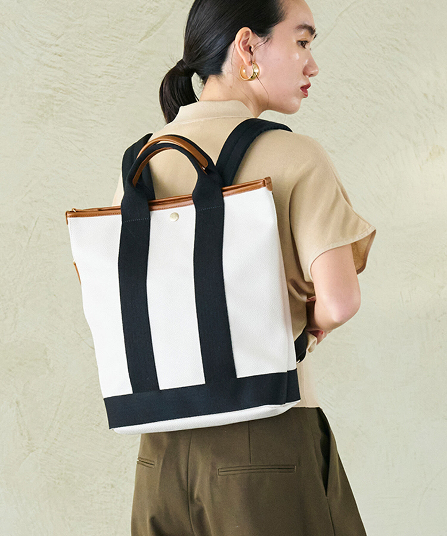 TOPKAPI BREATH「【Breath TOPKAPI】SCOTCH GRAIN スコッチグレイン A4 トート リュック / バックパック 撥水」|トートバッグ|