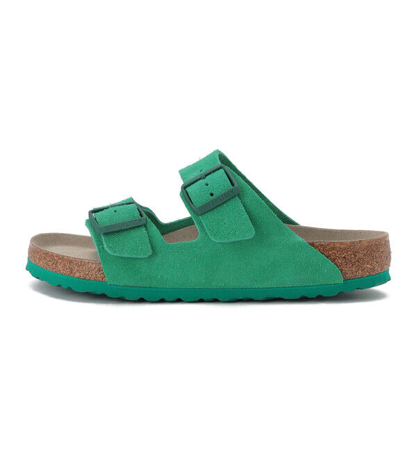 BIRKENSTOCK「【ビルケンシュトック】 アリゾナ ソフトフットベッド/ボールドグリーン スエードレザー/サンダル メンズ」|サンダル|