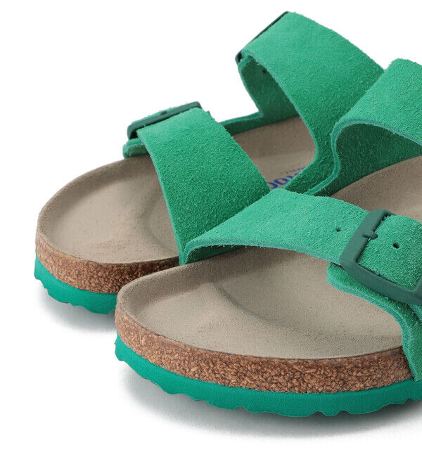 BIRKENSTOCK「【ビルケンシュトック】 アリゾナ ソフトフットベッド/ボールドグリーン スエードレザー/サンダル メンズ」|サンダル|