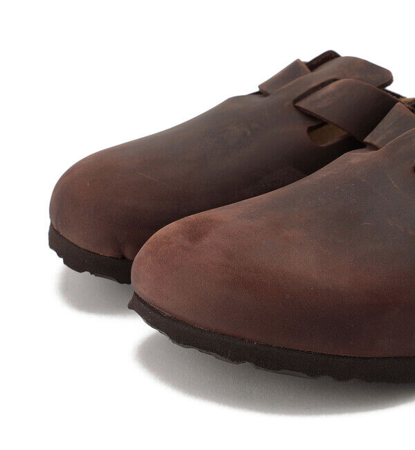 BIRKENSTOCK「【ビルケンシュトック】ボストン/ハバナ ナチュラルレザー/クロッグ メンズ レディース」|サンダル|