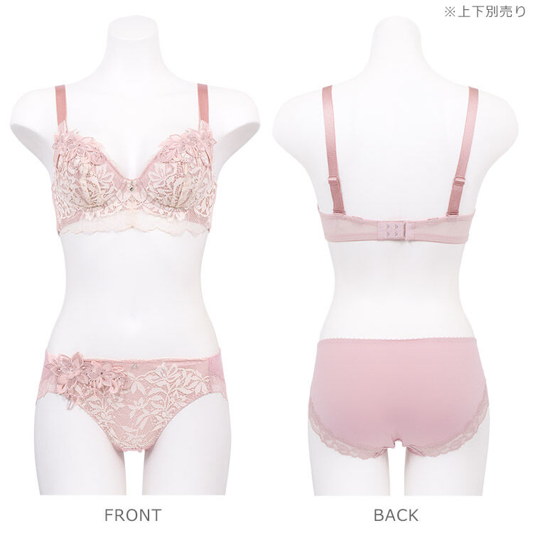 intesucre「アンテシュクレ なでしこブラ IBT363ペア スタンダードショーツ M-LL ISP363」|インナー|