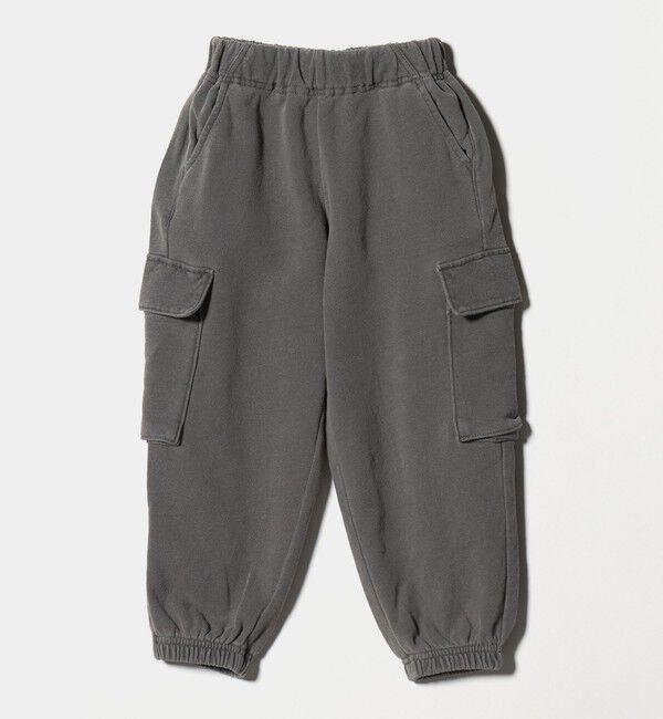 UNITED ARROWS green label relaxing「裏毛 ワイドカーゴパンツ（MDグレー）/ キッズ  100cm-160cm」|チノ|