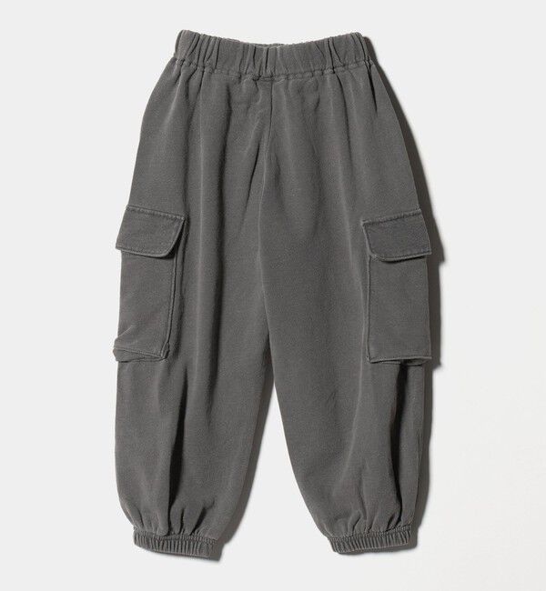 UNITED ARROWS green label relaxing「裏毛 ワイドカーゴパンツ（MDグレー）/ キッズ  100cm-160cm」|チノ|
