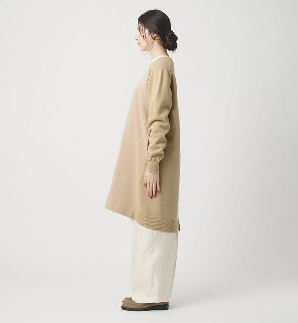 BEAUTY&YOUTH UNITED ARROWS「【WEB限定】スウェット&times;ニット コンビワンピース ウォッシャブル」|ワンピース|