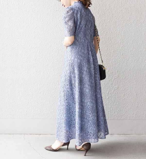 SHIPS for women「【SHIPS別注】kaene:コードレース ワンピース（セレモニー対応可）」|ワンピース|