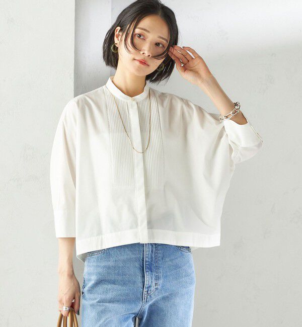 SHIPS for women「〈手洗い可能〉ピンタック 羽織 シャツ」|シャツ・ブラウス|