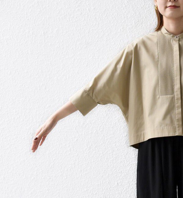 SHIPS for women「〈手洗い可能〉ピンタック 羽織 シャツ」|シャツ・ブラウス|