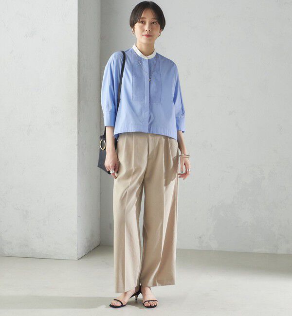 SHIPS for women「〈手洗い可能〉ピンタック 羽織 シャツ」|シャツ・ブラウス|