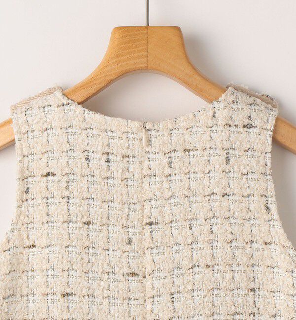 SHIPS KIDS「SHIPS KIDS:140～150cm / ツイード ジャンパー ワンピース」|ワンピース|