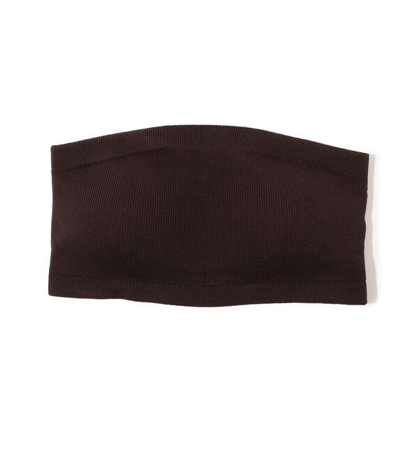 BACCA「inner piece ストレッチホール カップインバンドゥ」|チューブトップ|49 ダークブラウン