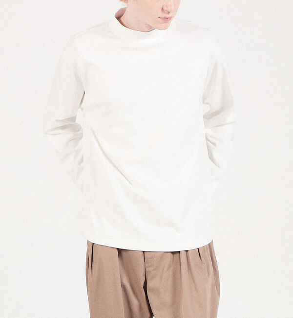 TOMORROWLAND MENS「スビンスムース モックネックロングスリーブカットソー」|Tシャツ・カットソー|