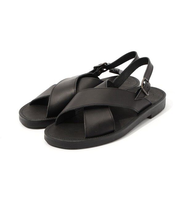 TOMORROWLAND GOODS「LA BOTTE GARDIANE レザー ストラップサンダル」|サンダル|19 ブラック