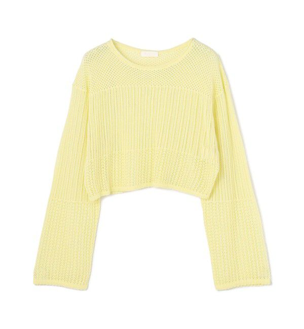 Ballsey「コットンナイロンコイル ショートプルオーバー」|ニット・セーター|21 ライトイエロー